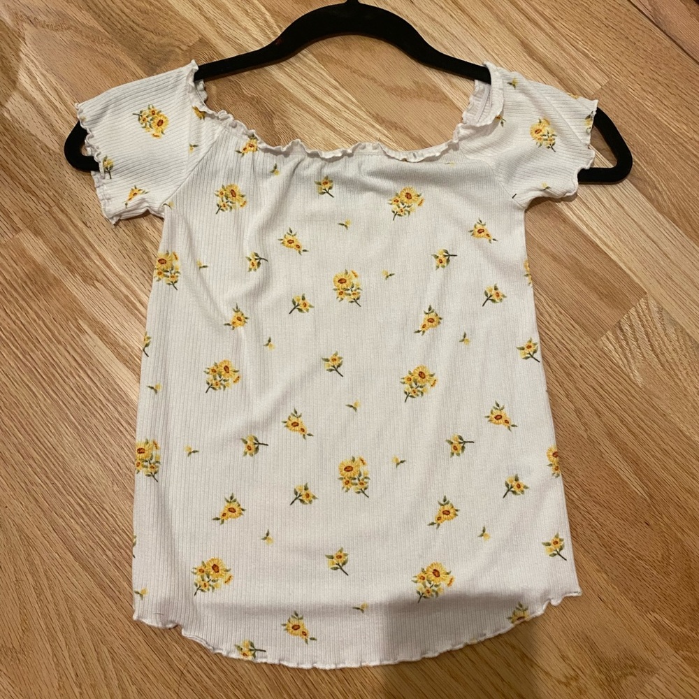 Pacsun Me to We Essentials Sunflower Off the Shoulder top